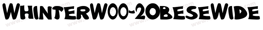 WhinterW00-2ObeseWide Regular字体转换